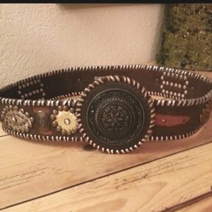 Chico's Leather Belt with Buckle